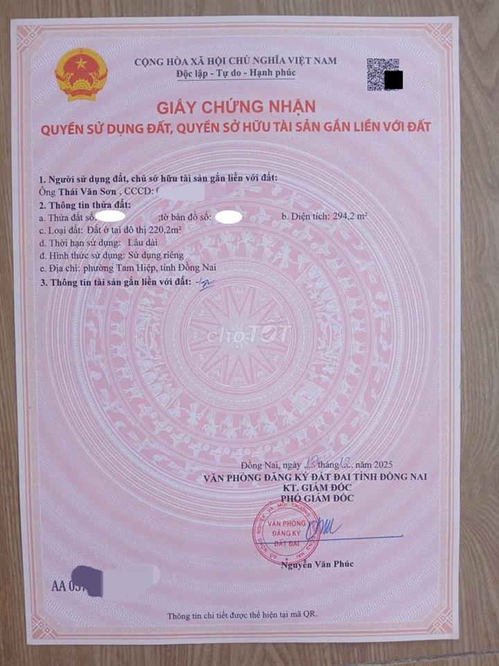 BÁN ĐẤT TẶNG DÃY TRỌ 6 PHÒNG ĐANG KÍN – Đường nhựa 6m