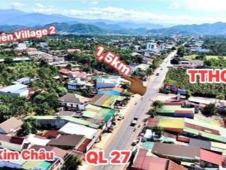 Bán đất dt 179m2 sẵn thổ cư ngay trung tâm huyện cưkuin cách quốc lộ 27 hơn 1km sầm uất chỉ 2xxtr