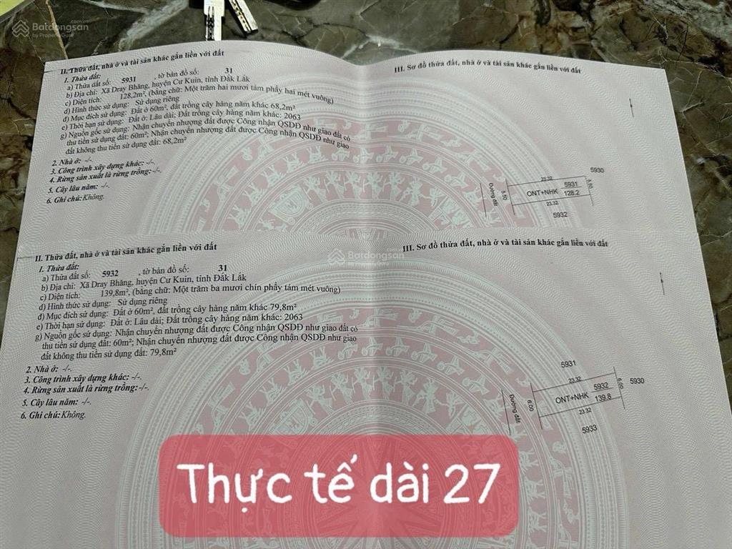Bán đất tặng nhà dt 305m2 sẵn 120m2 thổ cư nhà xách vali vào ở ngay gần mọi tiện ích chỉ 499tr