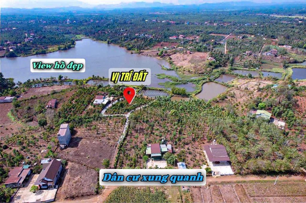 Lô đất 3mt cuối đất giáp hồ mát mẻ, dt 1788,8m2 sẵn 400m2 thổ cư view ôm trọn hồ 56, chỉ 1,7 tỷ