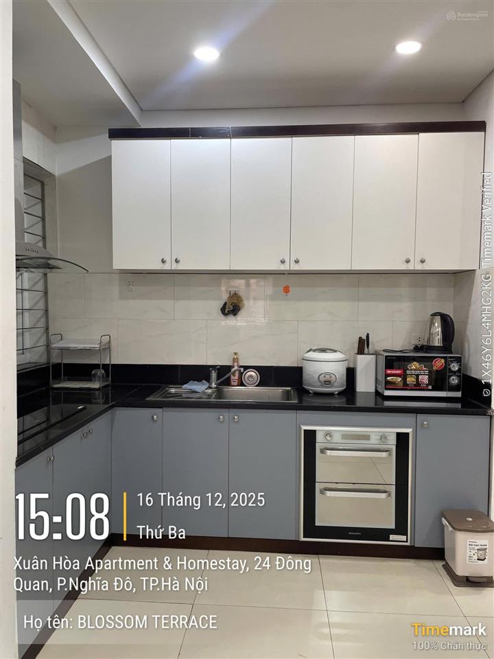 Cho thuê căn hộ dịch vụ 100m2 2 wc 2 phòng ngủ, đầy đủ tiện ích tại 24 đông quan, nghĩa đô