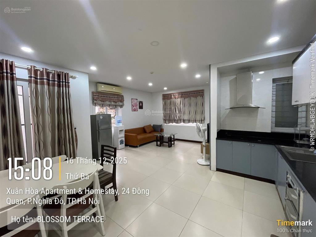 Cho thuê căn hộ dịch vụ 100m2 2 wc 2 phòng ngủ, đầy đủ tiện ích tại 24 đông quan, nghĩa đô