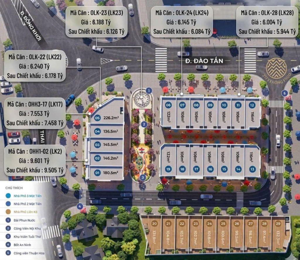 Bán nhà mặt tiền đường Đào Tấn TP Huế