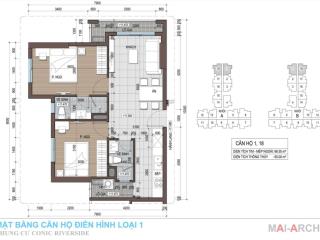 Bán căn hộ conic riverside, dt 67m2 2pn 2wc giá 2.9 tỷ. sổ hồng riêng