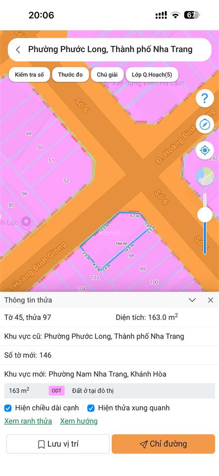 Bán lô góc mặt tiền đường hoàng đình giong kđt phước long a nha trang giá tốt