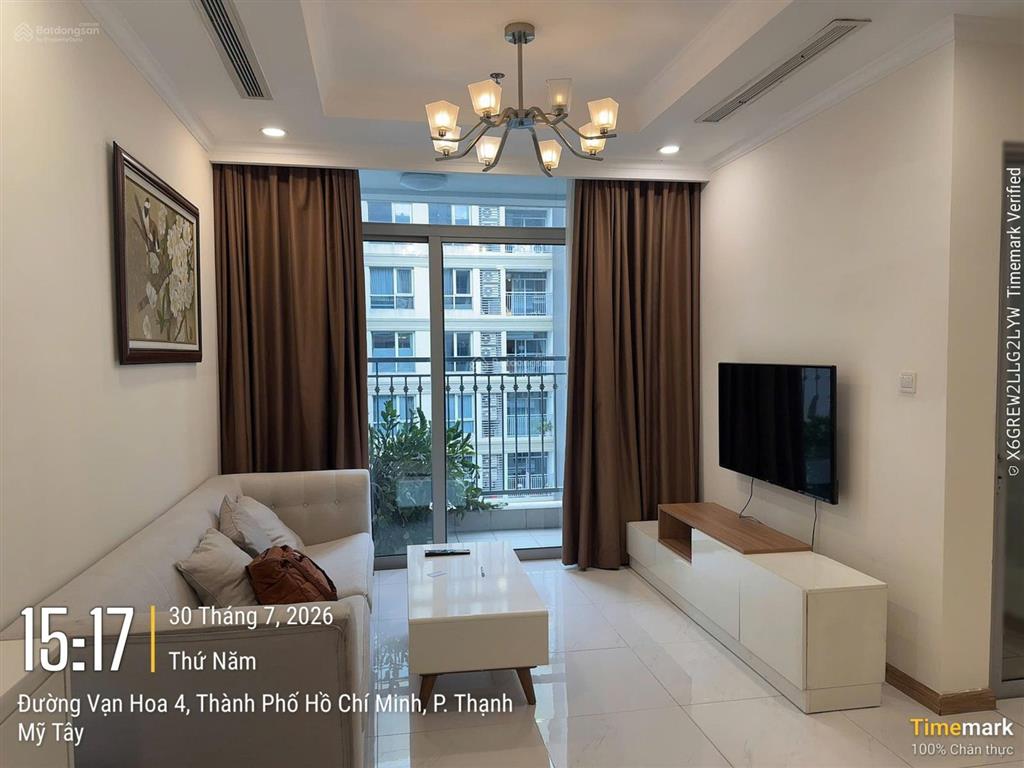 Tôi cần cho thuê căn hộ vinhomes central park 2pn 80m² nội thất sang trọng view thoáng, giá tốt