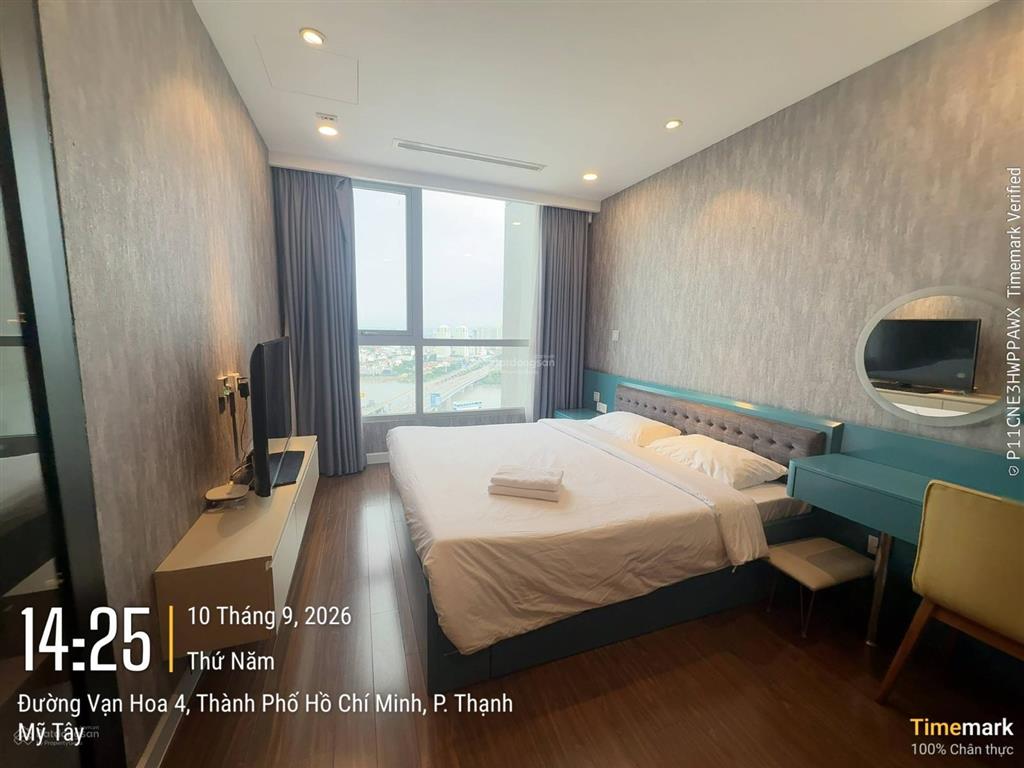 Tôi cần cho thuê gấp cc 2pn, 2wc, 80m2 tại vinhomes central park, giá ưu đãi 19 triệu vnd