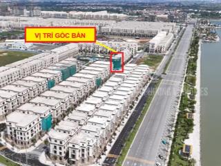 Bán căn góc biệt thự 2mt sát hồ, đối diện công viên, dt 125m2, đông nam, giá đầu tư