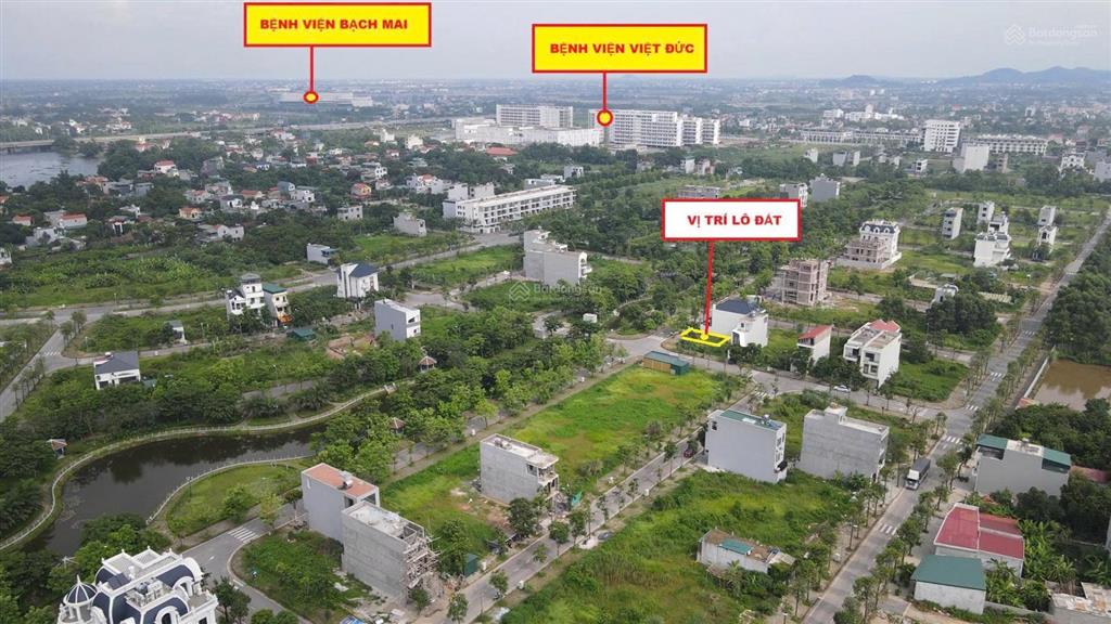 Bán đất ceo 2 mặt sông, gần công viên sunworld, cạnh bv việt đức cs2, dt 100m2, tây, giá 46 tr/m2