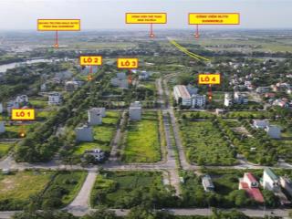 Bán đất view sông nhân tạo, cạnh bệnh viện việt đức cơ sở 2, dt 100m2, đông bắc, giá 46 tr/m2