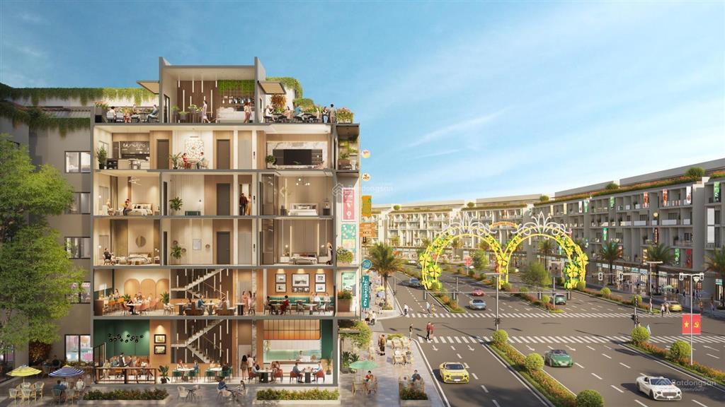 Bán shophouse mặt đường 58m vân đồn, sát biển, công viên nước, dt 87,5m2 xây 5,5 tầng giá 6,8 tỷ