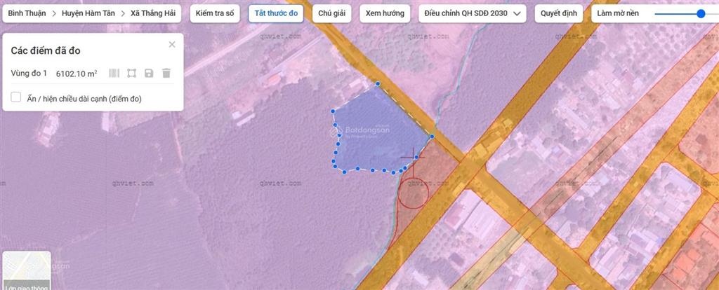 Chuyển nhượng lô đất 6200m2, 70m mặt tiền đường nhựa lớn, thuộc khu dân cư đông