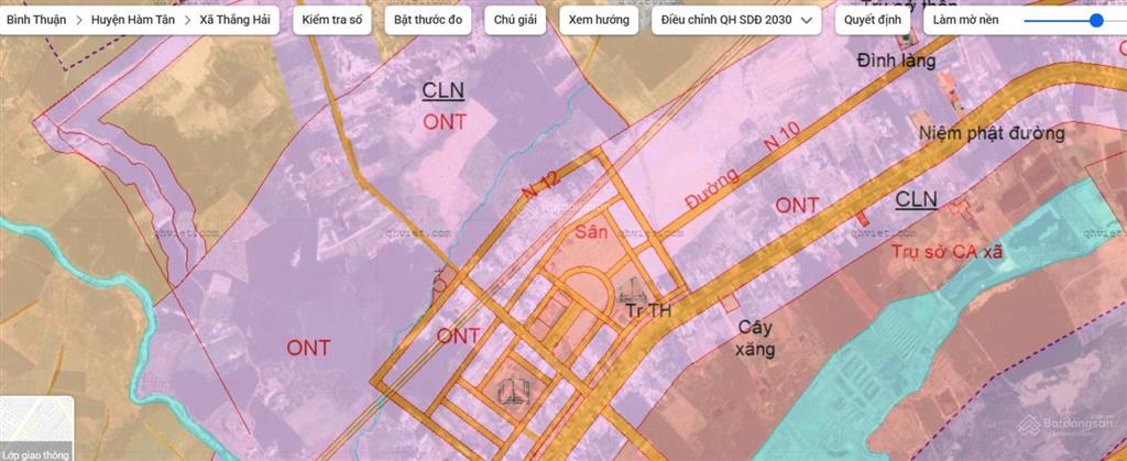 Chuyển nhượng lô đất 71m ngang mặt tiền đường nhựa ủy ban xã thắng hải, 6200m2