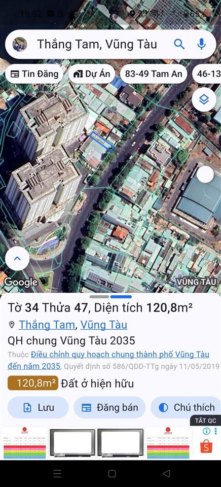 Nhà cấp bốn mặt tiền đường võ thị sáu, phường thắng tam tp vũng tàu, nay thuộc tp hcm