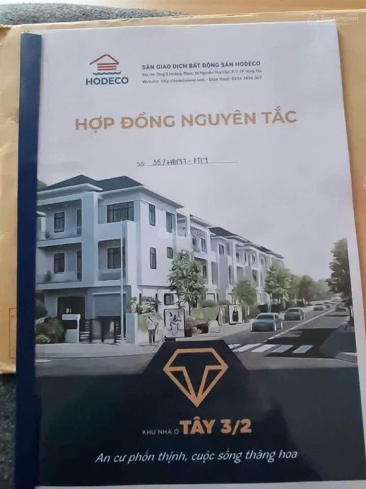 Cần bán nhà xây thô 1 trệt 2 lầu khu tây 3/2 hodeco, p11, tp. vũng tàu, nay thuộc tp hcm