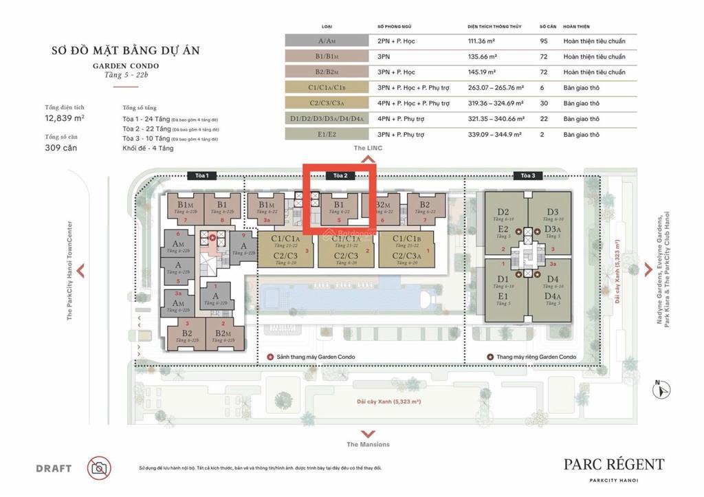 Chủ nhà chuyển công tác cần bán 3 pn 135m2 chung cư parc régent giá 15.6 tỷ bphí.  0963 689 ***