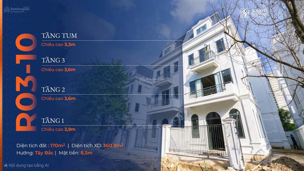 Cđt mở bán biệt thự dương nội tại khu b solasta mansion chỉ từ nhỉnh 25tỷ 170m.  0963 689 ***