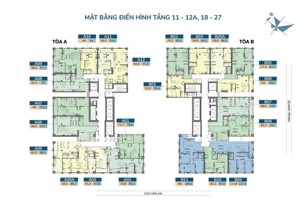 Bán cc tầng trung view pháo hoa 2pn, 2wc thiên niên kỷ, nhỉnh 5ty dt 68m2, sát tuyến metro hiện hữu