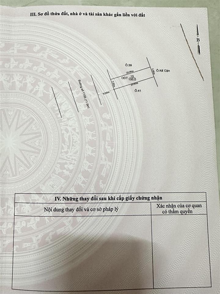 Tôi chính chủ cần bán lô đất 110b.