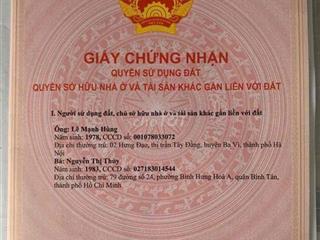Đất mặt lộ nhựa lớn ô tô tải tránh nhau khu dân cư hiện hữu