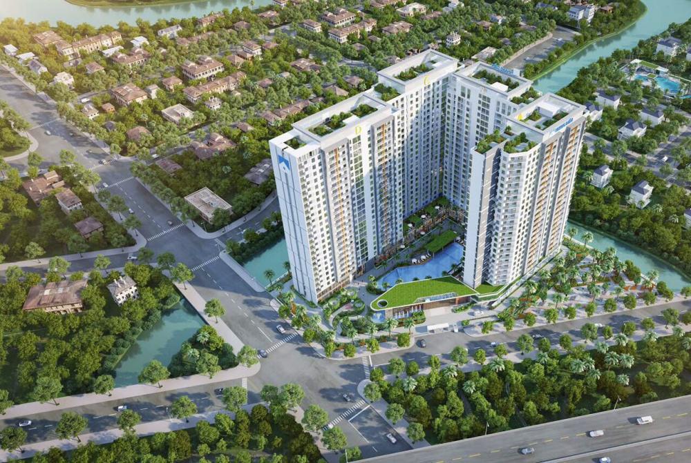 Cho thuê căn hộ safira khang điền 66m²  2pn 2wc, tầng cao thoáng mát, giá 9 triệu/tháng