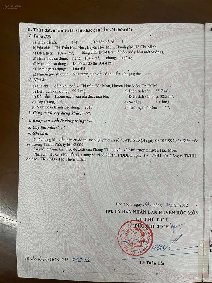 Bán nhà riêng tại 88/5 song hành 22, 3,75 tỷ, 104.4m2, chính chủ tốt