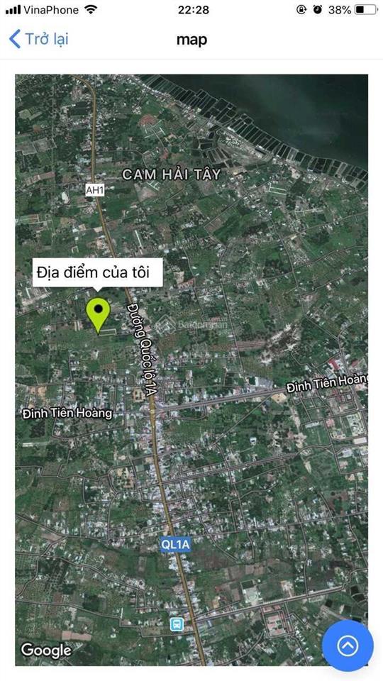 Chính chủ bán đất đẹp ở cam hải tây  cam lâm, sát đinh tiên hoàng  đường nhựa 13m, giá cực tốt