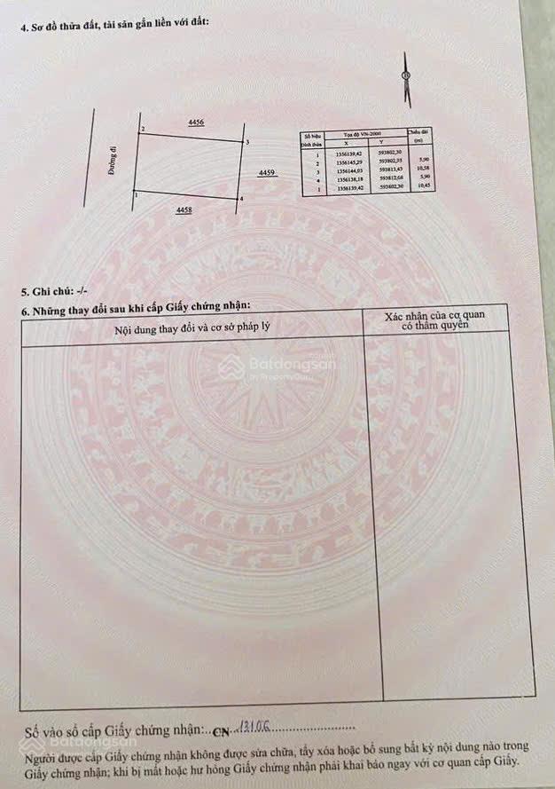 Bán đất sát kđt phú ân nam, diên khánh 62m giá 1.49 tỷ