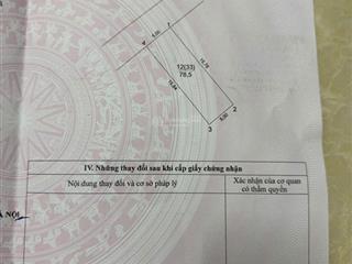 Chính chủ bán 78 m2 đất đầu giá đặng xá  gia lâm, giá chỉ 8.6 tỷ,  0985 865 ***