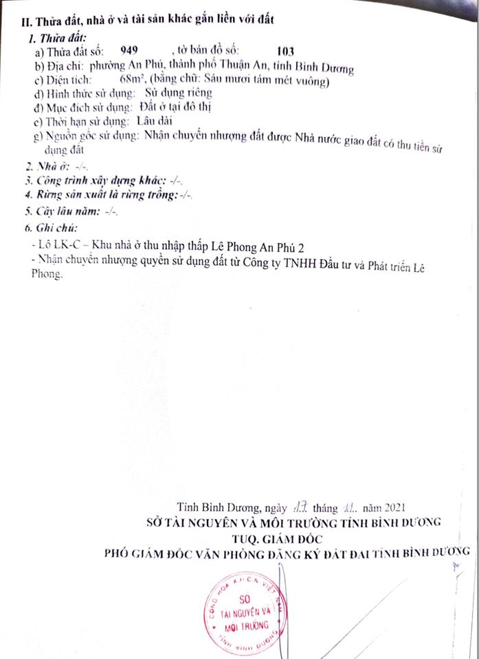 Chính chủ cần bán lô d1/d2 kdc lê phong an phú 2