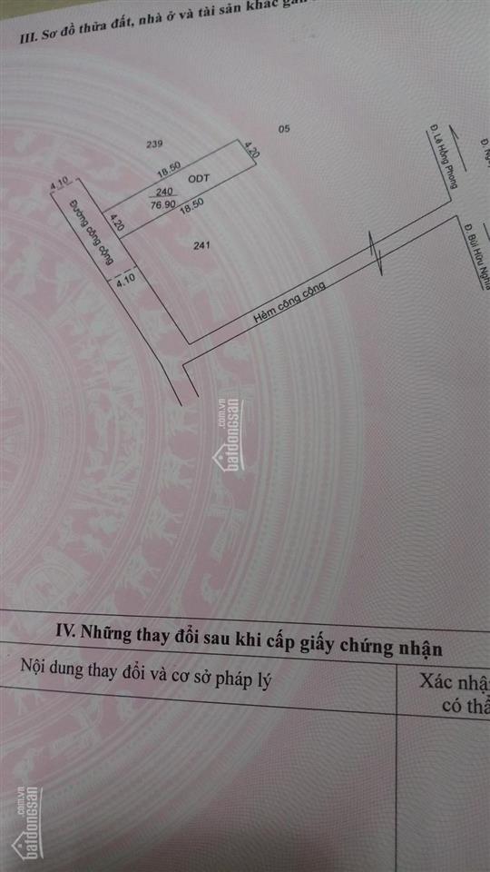Kẹt ngân hàng  bán gấp đất nền full thổ, chính chủ, đường trước nhà 4m, sổ riêng