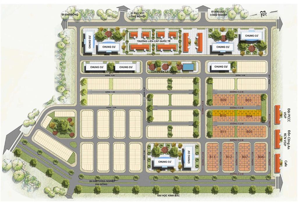 Cần bán 1 căn  vị trí mặt đường hoặc góc kd & mặt cc tại vietsing square vsip từ sơn