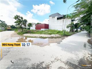 Gia đình cần bán lô góc 77m mặt đường đôi khu đấu giá khánh tân, sài sơn. quốc oai.  0985 242 ***