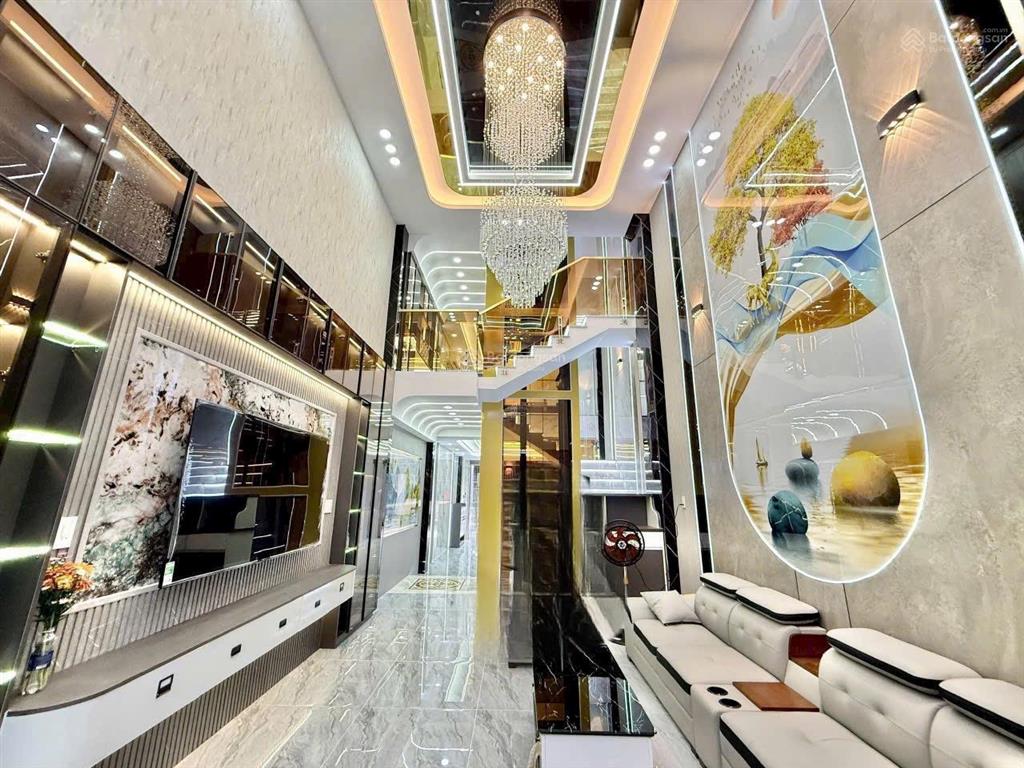 Bán 05 nhà phố 4m x 21m 4.5 tầng có thang máy, hẻm nhựa 8m thông đường lê thị riêng p.thới an