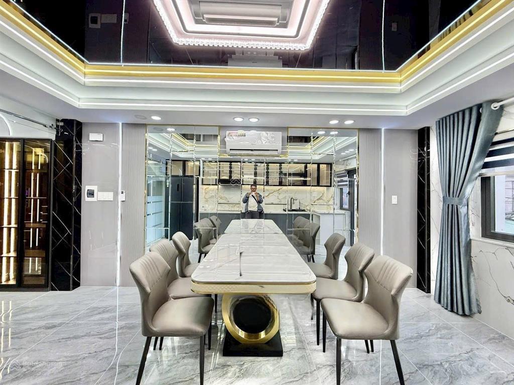 Bán 05 nhà phố 4m x 21m 4.5 tầng có thang máy, hẻm nhựa 8m thông đường lê thị riêng p.thới an