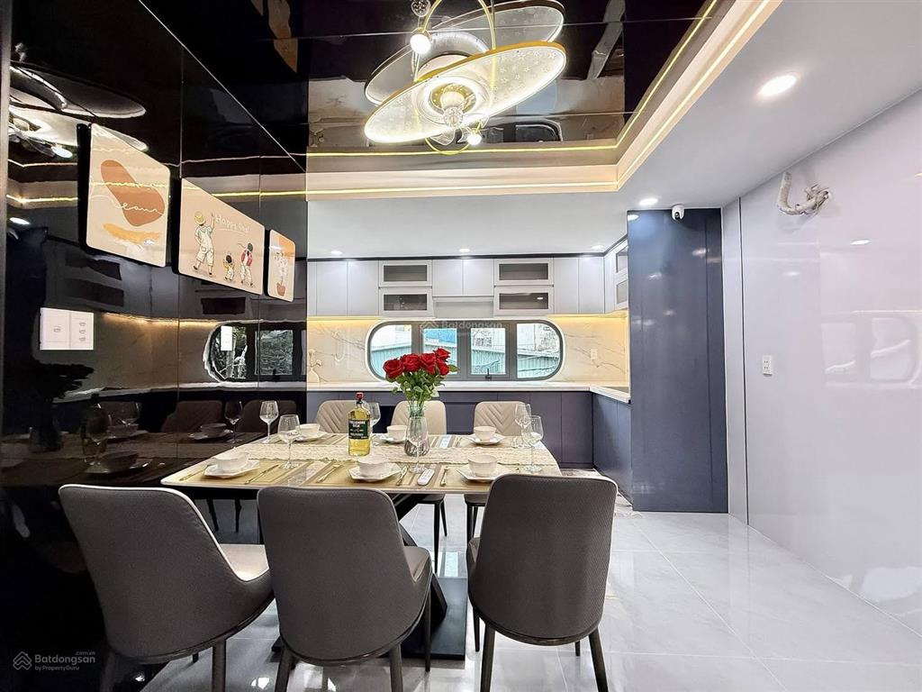 Giảm 600 triệu, nhà đẹp 4,5m x 13m xây mới 4,5 tầng full nội thất  hẻm 8m đường nguyễn ảnh thủ