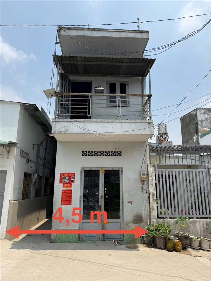 Bán dãy trọ 4.5m x 17m đang có thu nhập sẵn 10tr/th ngay trường học võ trường toản đường ht 45