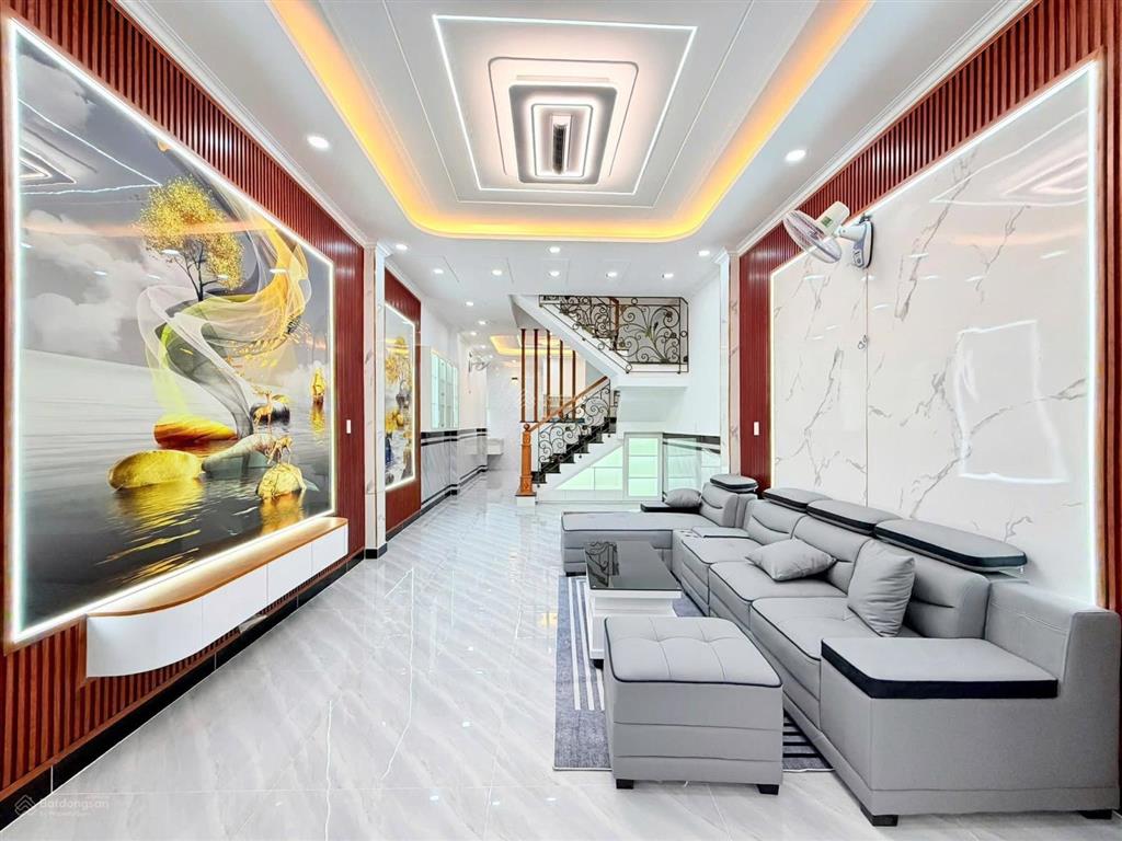 Nhà phố 4m x 16.5m 3 tầng full nội thất 1/ ngắn 20m ra đường tân thới hiệp 21 (đang mở rộng 30m)
