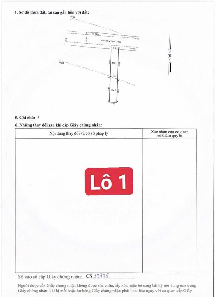Chính chủ cần gửi bán lô đất 5m x 36.6m mặt tiền đường đông thạnh 7 sát bên quận 12, gò vấp