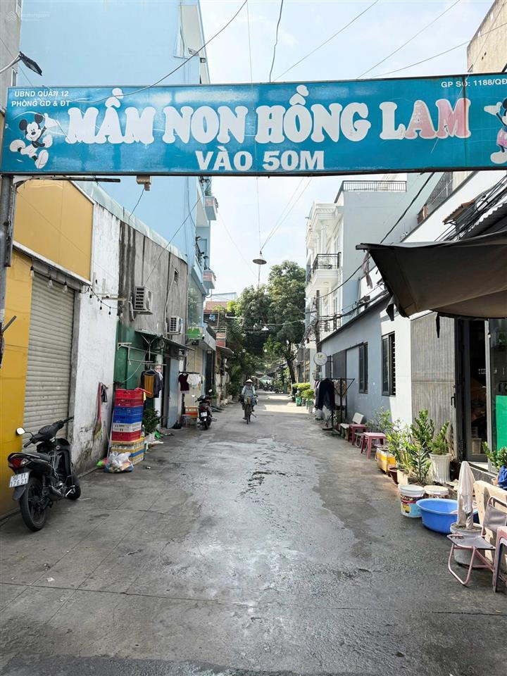 Bán nhà 4m x 19m vị trí 2 mặt tiền hẻm trước sau đường nguyễn thị đặng p. tân thới hiệp giá 4.49 tỷ