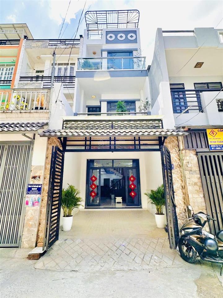 Bán nhà 4m x 19m 3 tầng hẻm 6m thông đường tô ngọc vân p. thạnh xuân  q12 giá chỉ 5.95 tỷ quá rẻ