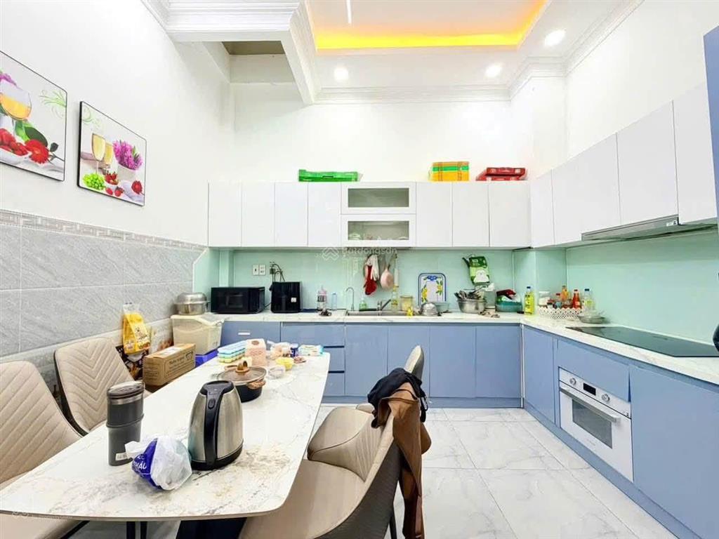 Bán nhà đẹp 4m x 13m 4 tầng 5pn 6wc hẻm 7m kdc đồng bộ 100 căn đường hiệp thành 13  q12