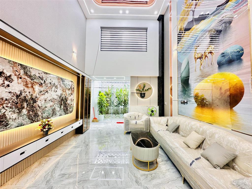Giảm 800 triệu, bán cặp nhà 4,2m x 20m xây mới 4.5 tầng có ô chờ thang máy hẻm thông thạnh xuân 25