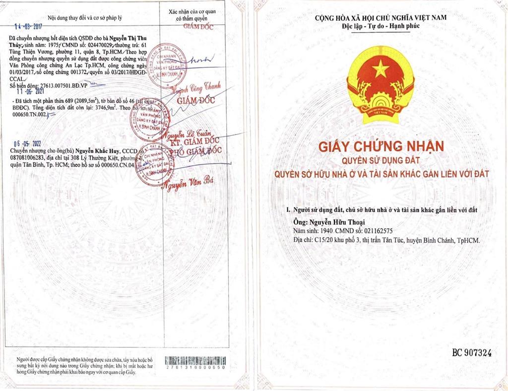 Bán đất vườn, mặt tiền bà tỵ, giá đầu tư