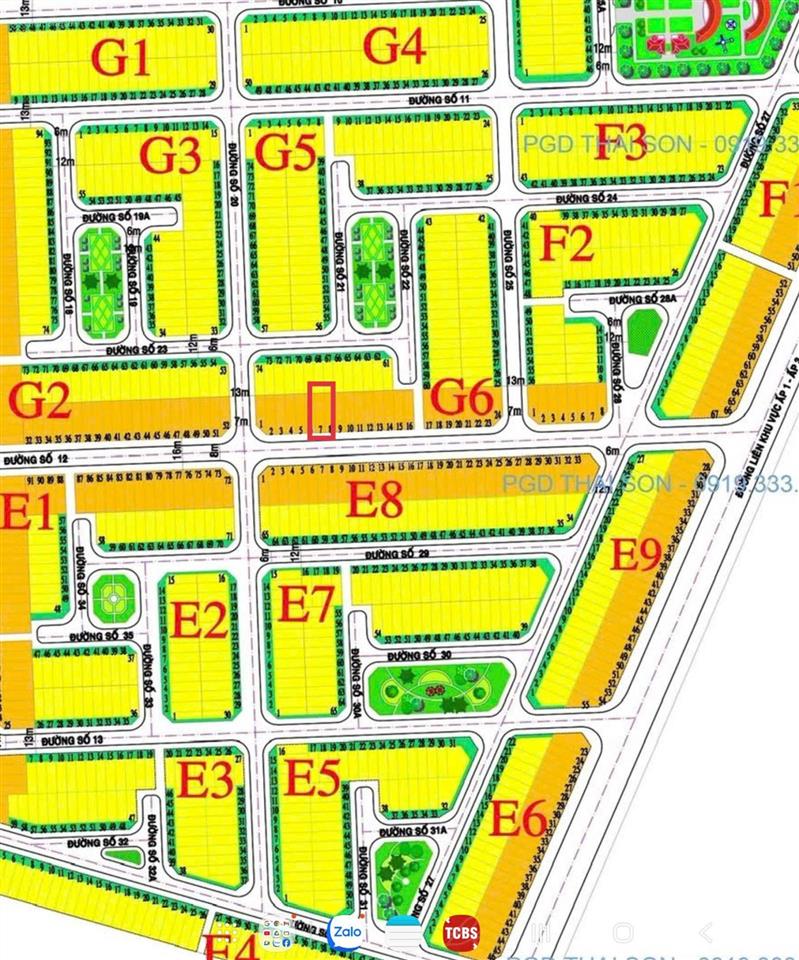 Bán đất nền đường số 12 rộng 16m nền sạch đẹp không lỗi phong thủy dt 100m2 (5x20) giá 2 tỷ 350 tr