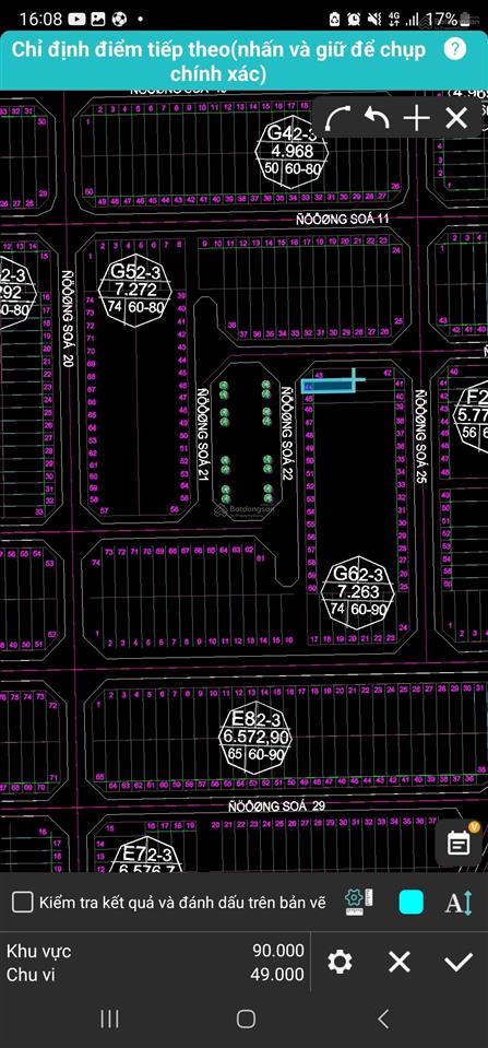 Bán đất nền đối diện ngay công viên giá 1 ty 960 tr. 90m2 (4,5x20) kdc thái sơn long hậu cần giuộc