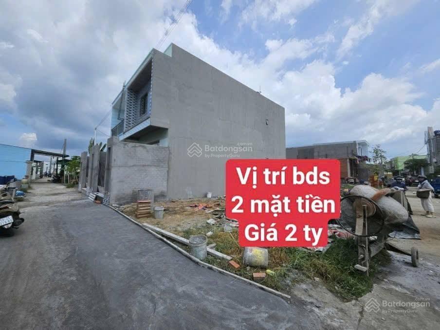Lô 2 mặt tiền xe hơi chạy tới đất, kdc hiện hữu giá 2 tỷ. dt 127,8m2(7,4x16,7)