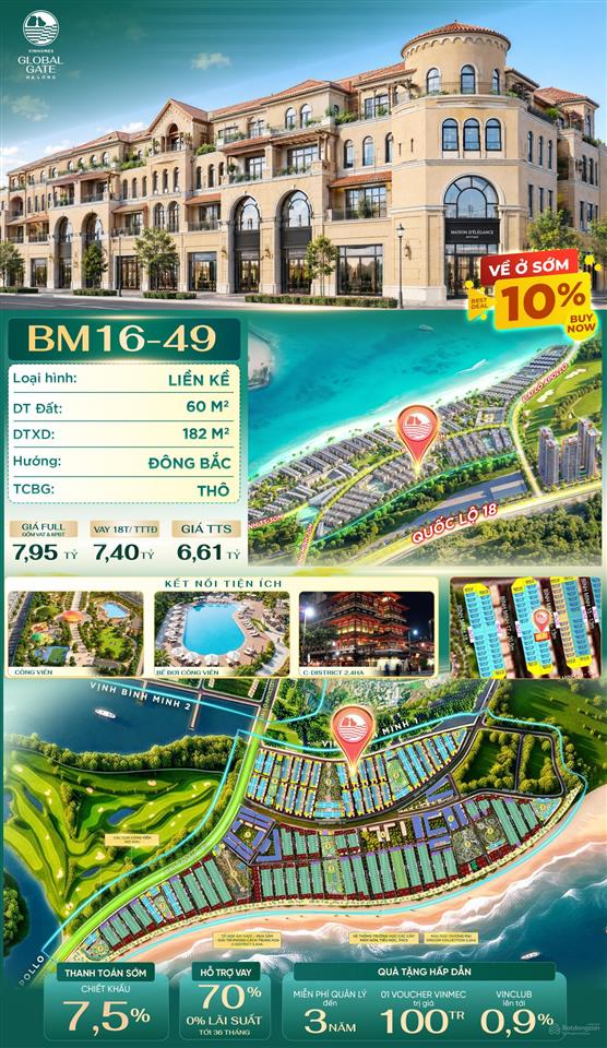 Siêu chiết khấu bm16 xây thô về ở sớm 60m2 giảm từ 7,9 tỷ còn 4,5 tỷ.  0976 758 ***