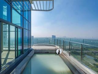 Penthouse duplex zeit river thủ thiêm, nhà thô, 392m2