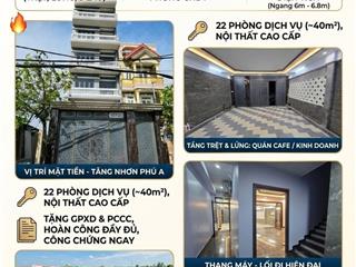 Chủ kẹt tiền 21 tỷ giảm còn 19 ty 500 chdv, mặt tiền tnpa, 22 phòng